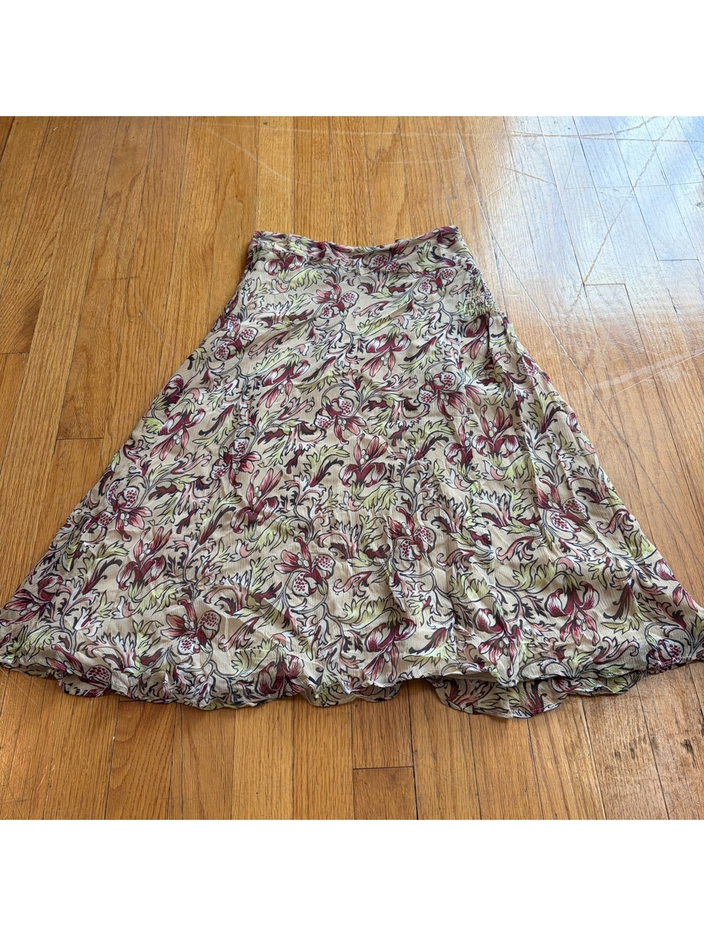 Vintage Y2K floral whimsical maxi skirt